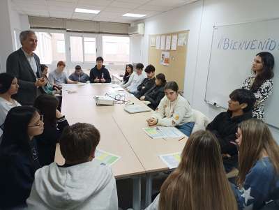 Visita de los estudiantes del Programa "4ºESO + Empresa" a la Preincubadora Empresarial de la Facultad